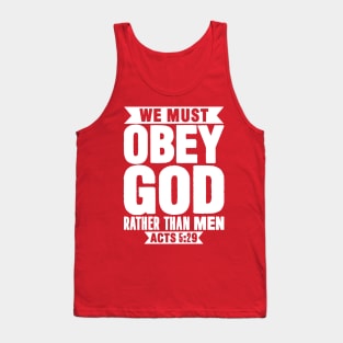 Acts 5:29 Tank Top